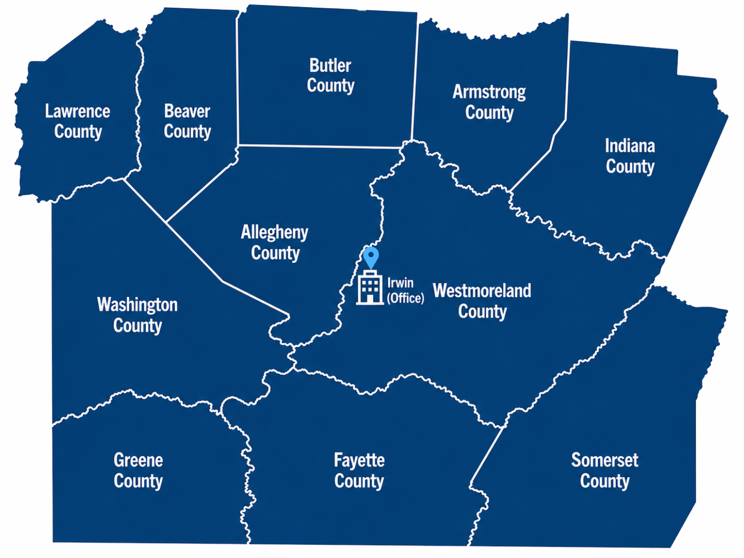 Irwin PA Map